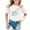 X6-White, variant on Toddler Shirts Girls 3t Cotton Diy Print Bunny Casual Crewneck Graphic Tees Breathable Lightweight Bunny Tops Clothes Summer Spring Easter Outfits,12-13 Years,Blue