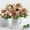 E, variant on Artificial Rose Bouquet,Realistic White Silk Rose Bush,Faux Floral Stems for Wedding Centerpieces,Home Decor,Table Arrangements,Bridal Shower,Outdoor Garden,DIY Crafts - 3.5 Inch Stem