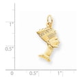 thumbnail image 2 of 10k EGYPTIAN HEAD CHARM, 2 of 3