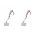 thumbnail image 1 of Methold Cuerdas colgantes de seguridad universales para teléfonos móviles con tarjeta Cordón ajustable para el cuello del teléfono inteligente Violeta 2piezas, 1 of 6