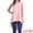 Pink, variant on DARING DIVA Women's High Low Sleeveless Crewneck Asymmetrical Blouse S Khaki