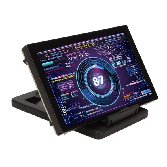 PC Mini Monitor,5in IPS Computer Temp PC Temperature Display PC Sensor Panel Display Finely Tuned Performance