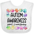 thumbnail image 3 of Inktastic Autism Awareness Support and Understanding Puzzle Pieces Boys or Girls Baby Bib, 3 of 4