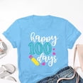 thumbnail image 5 of Liquidation! T-shirts Graphiques Uooqdmx, T-Shirt 100 Jours d'École, T-Shirts de Rentrée Scolaire, T-Shirt 100 Jours d'École T-Shirts d'Enseignant Joyeux 100e Jour, T-Shirts d'Enseignant, Bleu m, 5 of 5