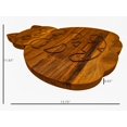 thumbnail image 2 of Acacia Wood Cute Halloween Pumpkin & Cat Cutting Board with Grooves for Festive Decor and Appetizer Serving Tray (13.75"L x 11.65"W), 2 of 6