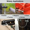 thumbnail image 4 of LAICAIW Trailer Coupler Pin, Wire Lock Pins, Shaft Locking Pin, Wire Locking Pin, Arch Shape Safety Coupler Pin with Long Ear for Trailer Farm (10 PCS 8mm x 70mm), 4 of 7
