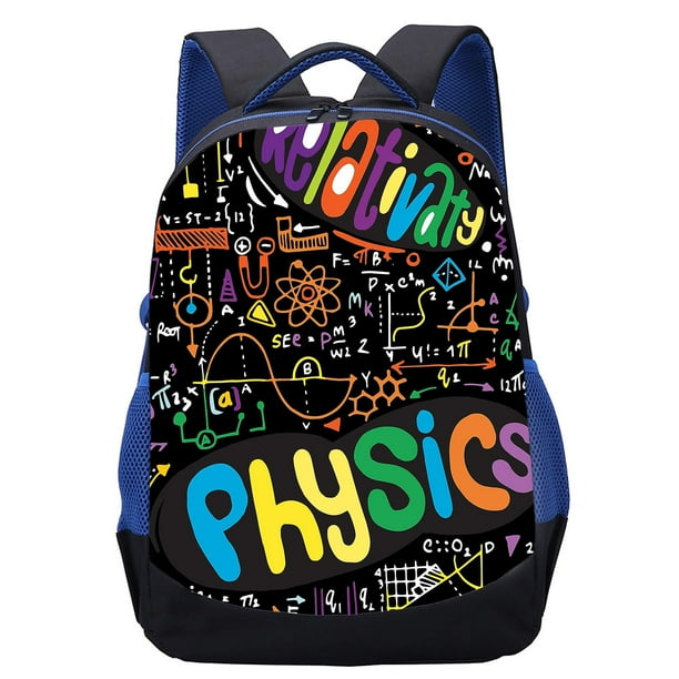 School Backpack Boys Girls School Bag Physics Formula Primary School School Bag 3d Printing 17 Inch Boys School Bag