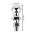 thumbnail image 2 of FESTFENDS Trailer Hitch Balls Chrome-Plated Steel Secure Connection 1Pack, 2 of 8