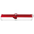 thumbnail image 2 of Woodworking Measuring Tool Scribering Ruler Vertical 45/90 Degrees Aluminum Alloy Multi-angle Ruler Line Drawing Locator, 2 of 4