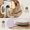 thumbnail image 5 of ODIKA 9'x12' Washable Area Rug Non-Slip, Chair-Friendly Purple Scattered Pink Lunar Glowing Dots Balanced Layout for Dining Room, Basement, Large Office, 5 of 7