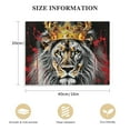 thumbnail image 2 of COMIO  2 Pieces Lion and Lioness Canvas Wall Art Black and White King and Queen with Gold Crown Picture Artwork Giclee Print Gallery Wrap for Bedroom Home Decor Ready to Hang, 2 of 5