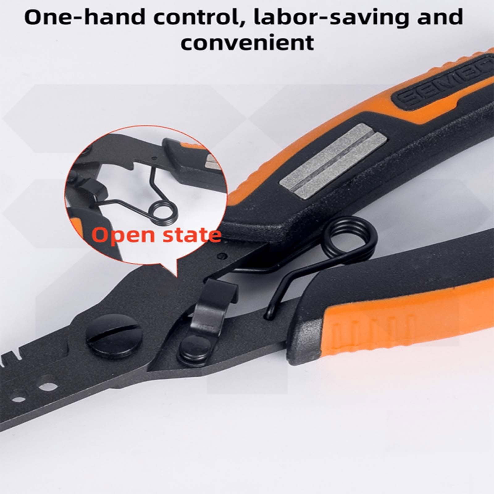 Luya Extended Multifunctional Fishing Pliers with Scissors, Long Nose Hook Remover, Line Cutter and Fish Control Tool - 1-Piece Set