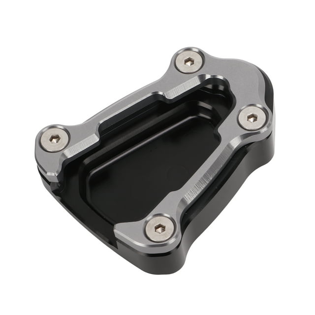 Kickstand Enlarger Pad, Anti Tilting Side Stand Extension Support Extender Rustproof Aluminium Alloy Steady Parking For Motorcycle Modification