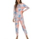 thumbnail image 1 of Mujeres pijama conjunto Tie Dye suelta cómodo con estilo 2 unidades dormir Top Pantalones, 1 of 6