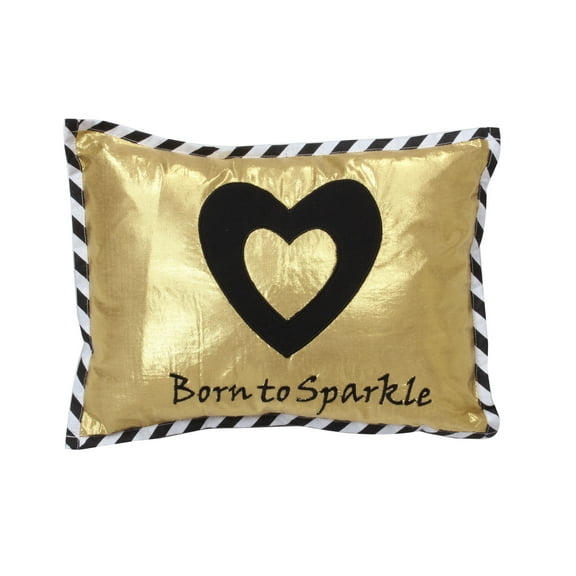 Decorative Pillow, Love Aztec Black Gold