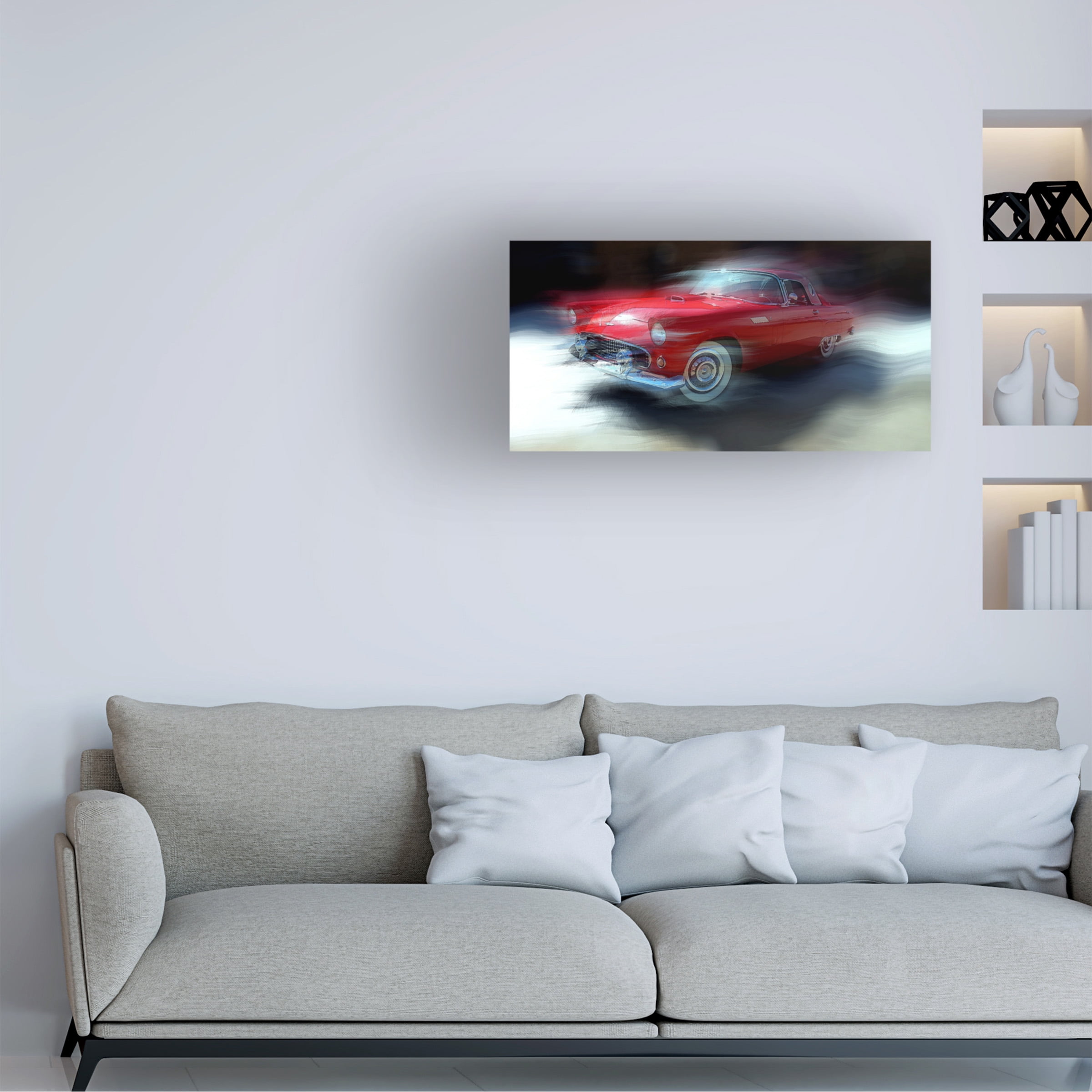 David Manlove 'Red Thunderbird' Canvas Art