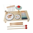 thumbnail image 3 of Batería para niños Educación temprana Habilidad motora Instrumento de percusión de madera Preescolar Animal, 3 of 9