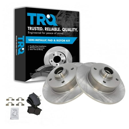 Trq Rear Brake Pad &Amp; Rotor Kit Brake Pads Brake Rotor Semi-Metallic Fits Select 1990-1992 Volkswagen Corrado 1988-1999 Golf 1985-1999 Jetta 1990-1993 Passat 1986-1988 Scirocco
