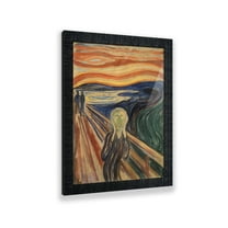 The Scream Framed Print by Edward Munch, World Famous Wall Art Collection, The Scream Print Will Grace Living Room or Office Decor, 11x14, 2481CH