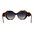 thumbnail image 2 of Womens Geometric Diamond Cut Mod Butterfly Chic Fashion Sunglasses Tortoise Smoke, 2 of 4
