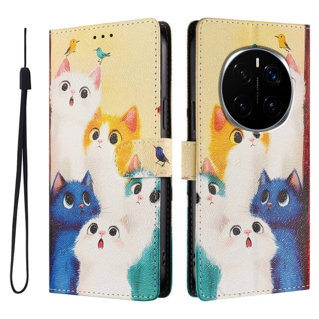 FOXDOCK Funda Tipo Cartera para Honor Magic 7 Pro con Soporte y Correa – Diseño de Patrones Lindos