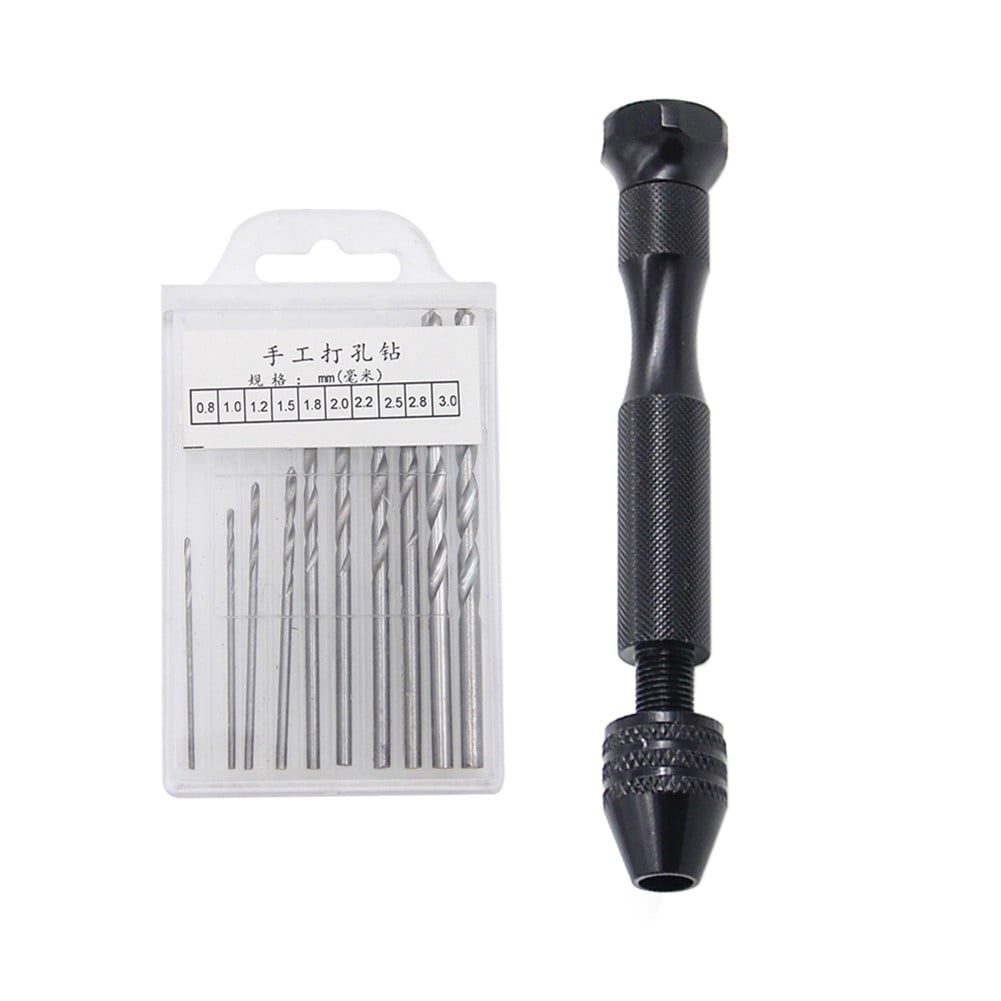 48+1pcs Set Hand Drill Spiral Drill Set For Wood Modeling Jewelry