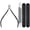 Black, variant on Stainless Steel Toenail Toe Nail Art Cuticle Clipper Cutter Manicure Trimmer Scissor Pedicure Tool