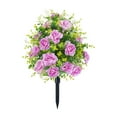 thumbnail image 6 of Outdoor Artificial Rose Bouquet with Stake, No Fade Faux Rose Plants for Garden Landscaping Patio Porch Cemetery Memorial Decor, 6 of 9
