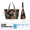 thumbnail image 4 of Easygdp Jungle Hat Bear Bolsa de Viaje de Playa de Gran Capacidad, Bolsa Tote Perfecta para la Playa, Escapadas de Fin de Semana y Viajes, 4 of 7