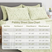 Lux Decor Collection 4 Piece Twin XL Bed Sheets Set - Luxury Soft Microfiber Bed Sheets Set Deep Pocket - Twin XL, Ivory