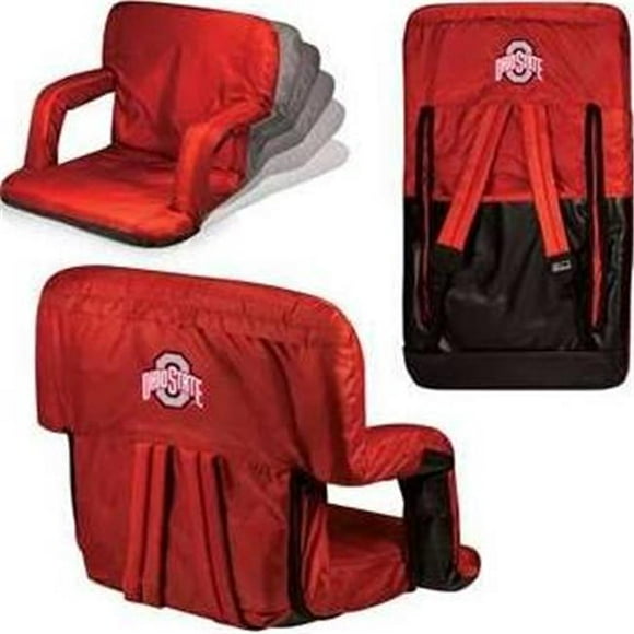 Picnic Time 618-00-100-444-0 Ohio State Buckeyes Digital Print Ventura Stadium Seat, Red