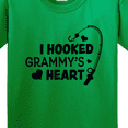 thumbnail image 4 of Inktastic I Hooked Grammy's Heart with Fishing Rod Youth T-Shirt, 4 of 5