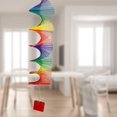 thumbnail image 4 of Hilandero De Viento Rainbow 3D Wind Spinner - Carillón de viento colgante de bambú colorido para jardín (L), 4 of 4
