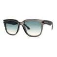 thumbnail image 2 of Classy Designer Horn Rim Hipster Plastic Fashion Sunglasses Slate Green, 2 of 4