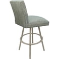 thumbnail image 2 of Swivel Metal Extra Tall Stool Sommerville 34" Seat -Aquatint Teal Fabric - Beige, 2 of 4