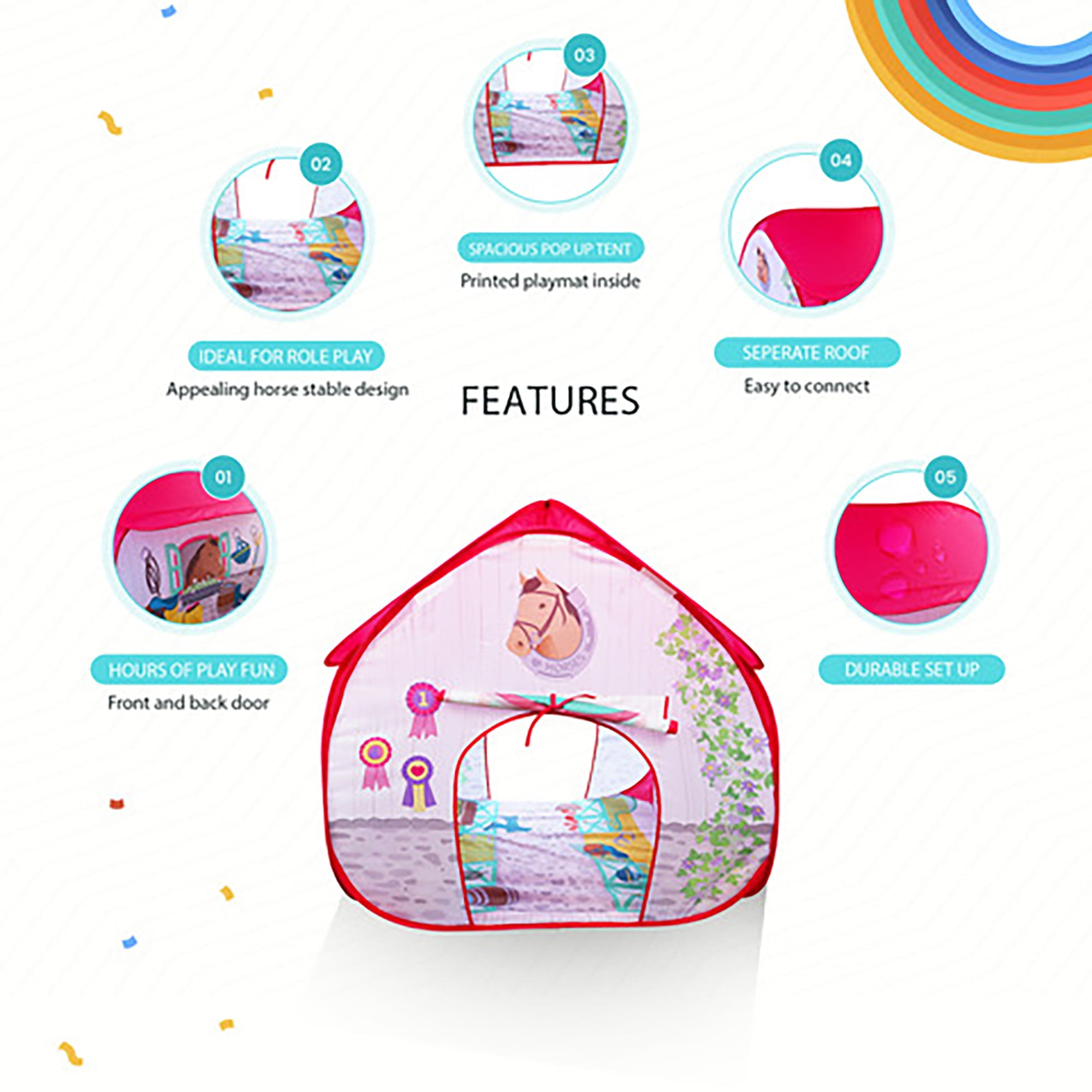 Fun2Give Pop-It-up Enchanged Forest Play Tent, Polyester