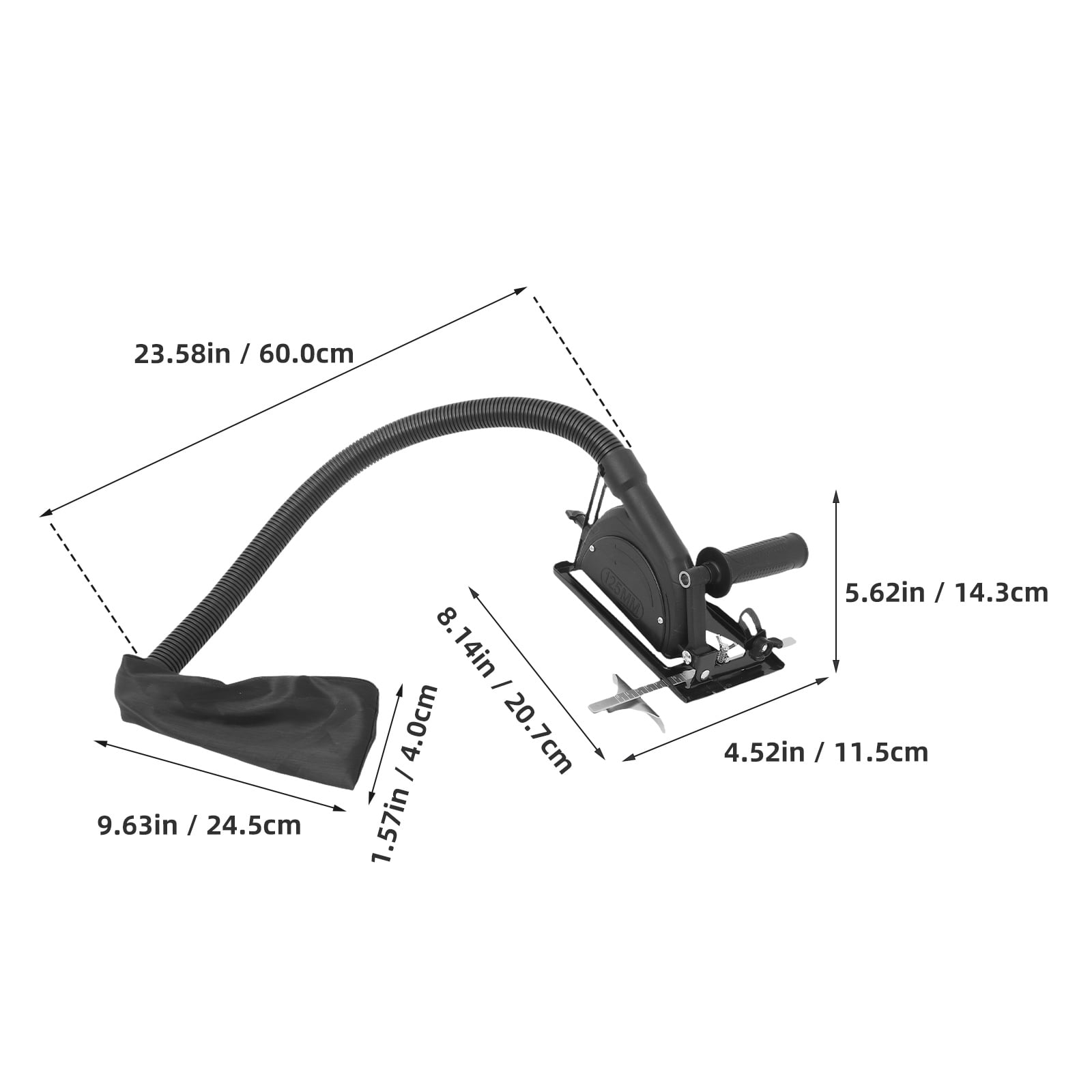 LITINKIMI Angle Grinder Bracket Black Plastic 1 Set