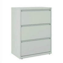 Alera Lateral File, 3 Legal/Letter-Size File Drawers, Light Gray, 30" x 18.62" x 40.25"