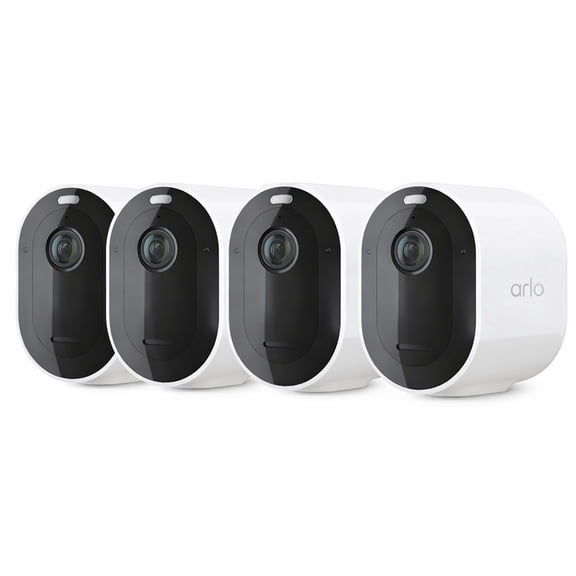 Restored Arlo Pro 5S VMC4460P Camera, 4-Pack, White (Refurbished)