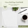thumbnail image 4 of Levenger Circa Full-Page Grid Refills Discbound Paper Refill, Disc Notebook Inserts, 100 Sheets, Letter, 4 of 4