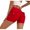 Red, variant on Fsgntruao Biker Shorts for Women High Waisted Gym Workout Athletic Yoga Shorts with Pocket Seamless Sports Running Butt Lifting Shorts Sets Booty Fitness Dance Volleyball Summer Shorts Pants