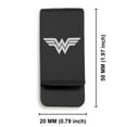 thumbnail image 2 of Stainless Steel Wonder Woman Classic Slim Money Clip Credit Card Holder, 2 of 2