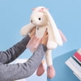 thumbnail image 3 of Juguete De Felpa Princess, Conejito Muñeco Relleno A Mano Suave De Peluche De 35 Cm Con Orejas Largas Y Elegantes, 3 of 7