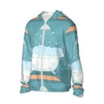 thumbnail image 2 of Pofeuu Bathtub with Soap Bubbles Print Sun Protection Outdoor Lightweight Full Zip UV Cooling Hoodie Long Sleeve Summer Clothing for Outdoor Hiking-Large, 2 of 5