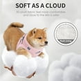 thumbnail image 5 of AIITLE Plush and Faux Suede Dog Winter Harness and Leash Set - Breathable Warm Dog Harness - Magic Tape Design Fleece Lined Dog Vest for Cold Weather, Easy to Put on Small and Medium Dogs Pink XS, 5 of 6