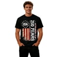 thumbnail image 4 of 250th Anniversary USA Mens T Shirts Crewneck Graphic Tee Short Sleeve Independence Day Top Black XXL, 4 of 4