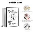 thumbnail image 2 of Black and White Bathroom Poster Funny Bathroom Quote Wall Art  Cute Canvas Print Wall Decor Minimalist Toilet WC Artwork, 2 of 6
