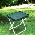 thumbnail image 3 of Lijie Tabouret Pliant Portable Tabouret Repose-Pieds Léger pour Randonnée Camping Voyage Vert, 3 of 6