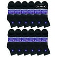 thumbnail image 2 of Yacht & Smith 12 Pairs of Mens King Size Diabetic Ankle Athletic Socks, 13-16 (Black), 2 of 3