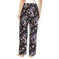 thumbnail image 3 of Uemuo Snake And Floral1 Pattern Women's Wide Leg Palazzo Lounge Pants with Pockets Light Weight Loose Comfy Casual Pajama Pants-Medium, 3 of 9